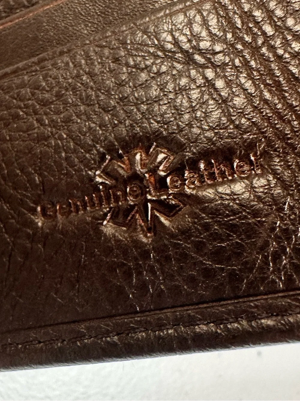 NWT Texas West Premium Genuine Leather  row  Western Tri-Fold Men’s Wallet